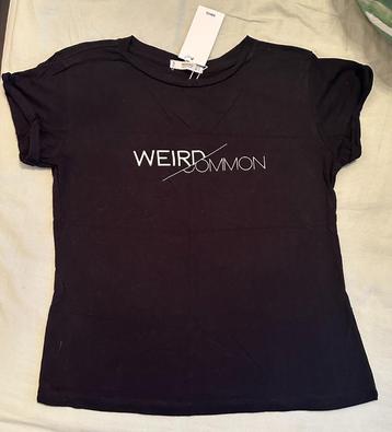 Mango zwarte tricot t-shirt Weird/Common maat S beschikbaar voor biedingen