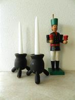 Grote vintage Zweedse Kerst bol kandelaar, Ophalen of Verzenden