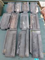 11 Halve Kruispannen - Dakpannen, Doe-het-zelf en Verbouw, Ophalen, Gebruikt, Steen of Klei, Minder dan 5 m²