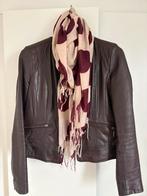 Leren dames jasje. Maat L., Kleding | Dames, Jasjes, Kostuums en Pakken, Ophalen of Verzenden, Zo goed als nieuw, Rood