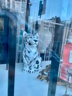 Beeld Italië tijger sneeuwtijger sneeuw zwart wit strepen, Antiek en Kunst, Kunst | Beelden en Houtsnijwerken, Ophalen of Verzenden