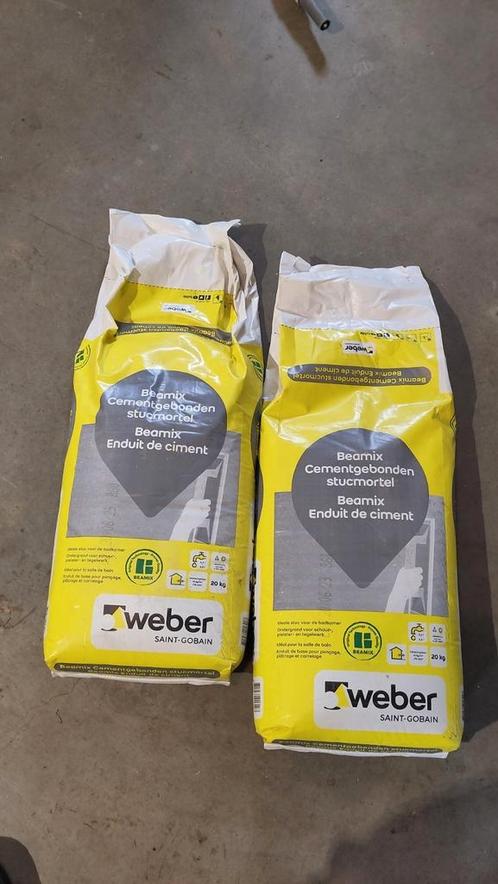 Beamix cementgebonden stucmortel 20kg, Doe-het-zelf en Verbouw, Overige Doe-het-zelf en Verbouw, Nieuw, Ophalen