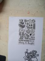 Kerst clearstamps, Hobby en Vrije tijd, Ophalen of Verzenden, Zo goed als nieuw, Clearstamp