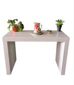 Design sidetable wit glimmend bureau haltafel, Japandi, 25 tot 50 cm, Gebruikt, Rechthoekig