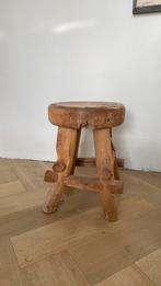 Teak houten kruk van Ibiza outdoor, Ophalen, Gebruikt, Hout