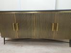 dressoir 4 deurs goud model Ironville van Richmond Interiors, Ophalen, Met deur(en), Metaal, Richmond Interiors