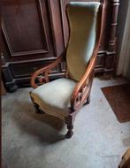 ANTIEKE MAHONIE STOEL LAAG MODEL, Antiek en Kunst, Antiek | Meubels | Stoelen en Banken, Ophalen