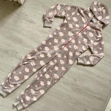 Mooie onesie maat 146/152 grijs/roze/wit beschikbaar voor biedingen