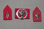 Setje emblemen Korps Militaire administratie, Verzamelen, Embleem of Badge, Nederland, Ophalen of Verzenden, Landmacht