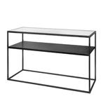 Riverdale Amaro Bijzettafel Zwart 120cm, Huis en Inrichting, Tafels | Sidetables, Ophalen, 100 tot 150 cm, Zo goed als nieuw, Metaal