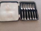 Antieke art deco verzilverde Engelse cakevorkjes, Ophalen of Verzenden