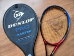 2 Dunlop tennisrackets in hoes, Ophalen of Verzenden, Gebruikt, Racket, Dunlop