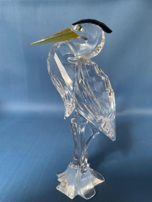 Swarovski beeld Zilverreiger, Verzamelen, Swarovski, Zo goed als nieuw, Figuurtje, Ophalen of Verzenden