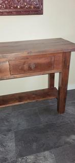 Sidetable hout, Huis en Inrichting, Tafels | Sidetables, Ophalen, 25 tot 50 cm, Rechthoekig, 100 tot 150 cm