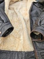 Comfortabele sheepskin gevoerde leren lammycoat jas (54/L), Kleding | Heren, Jassen | Winter, Maat 52/54 (L), Bruin, Ophalen of Verzenden