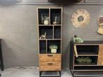 Boekenkast Mercure smal, Ophalen, Teakhout, Nieuw, 50 tot 100 cm