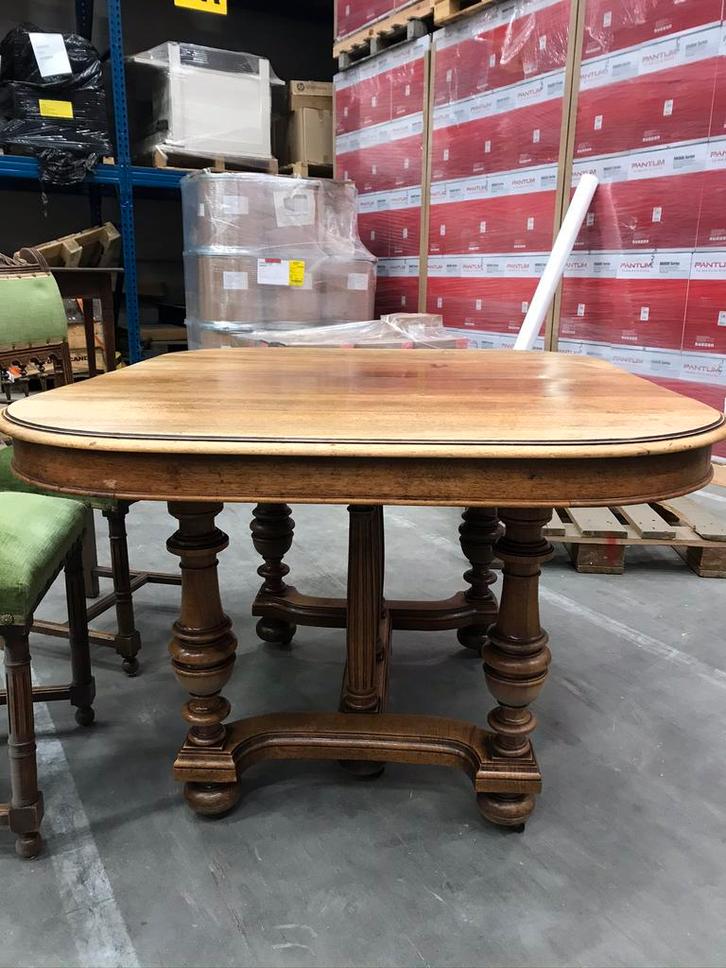 Tafel met 6 stoelen, Antiek en Kunst, Antiek | Meubels | Tafels, Ophalen