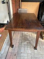 Antieke Houten Tafel met Lades, Ophalen of Verzenden