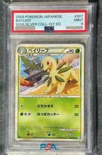 Bayleef #7 * Pokémon SoulSilver Collection  1st ED  PSA9, Verzenden, Zo goed als nieuw, Losse kaart