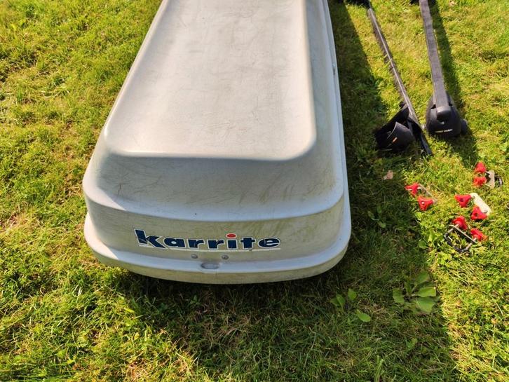 Karrite dakkoffer incl. dakdragers, Auto diversen, Dakkoffers, Gebruikt, Ophalen