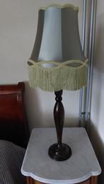 2 lampen met lampenkappen , retro, vintage, 80 cm hoog, Huis en Inrichting, Lampen | Tafellampen, Ophalen of Verzenden