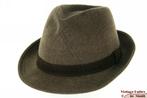 Vintage Gleufhoed Jean Peille groenbruin haarvilt 58, Kleding | Heren, Hoeden en Petten, Jean Peille, Hoed, Ophalen of Verzenden