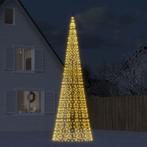 LED-kerstboom aan vlaggenmast 1534 LEDs warm wit 500 cm, Diversen, Kerst, Brd, Nieuw, Ophalen of Verzenden, Bdb