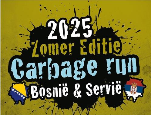 ticket voor Carbage run _ 25 t/m 29aug25 _ Bosnië & Servië, Tickets en Kaartjes, Evenementen en Festivals, Twee personen