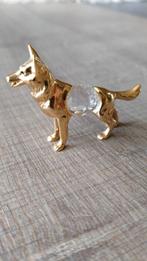 Herdershond messing kristal van Janus Kristall Kollektion, Ophalen of Verzenden, Zo goed als nieuw, Figuurtje