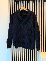 Trui schapenwol donkerblauw Ireland Eye maat M, Ophalen of Verzenden, Zo goed als nieuw, Blauw