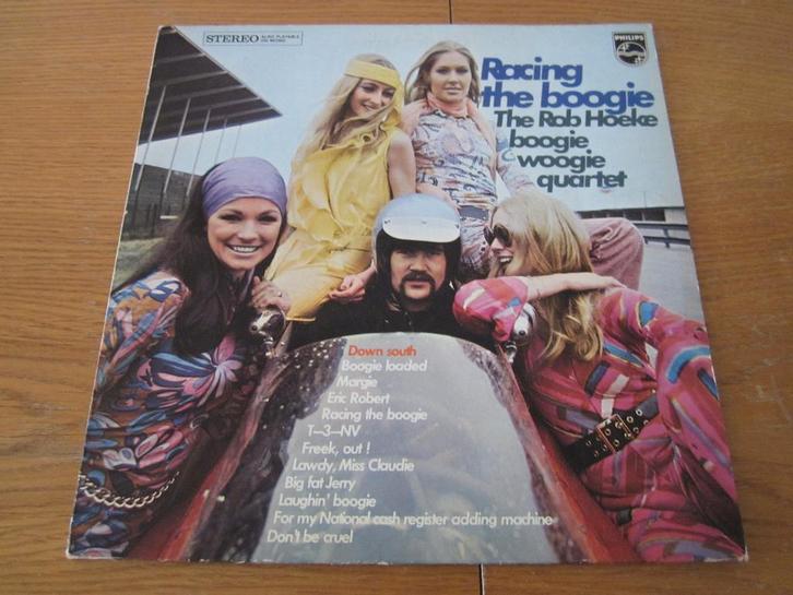 The Rob Hoeke Boogie Woogie Quartet - Racing The Boogie LP, Cd's en Dvd's, Vinyl | Jazz en Blues, Zo goed als nieuw, Blues, 1960 tot 1980