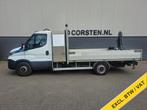Iveco Daily 3.0I CNG Kraan Laadbak AUT-6 HIAB 3-Persoons Nav, Auto's, Gebruikt, 4 cilinders, Iveco, Wit