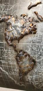 schilderij / WERELDKAART / METAAL / opruiming 50% korting, Huis en tuin decoratie Marie, Nieuw, Info@huisentuindecoratiemarie.nl