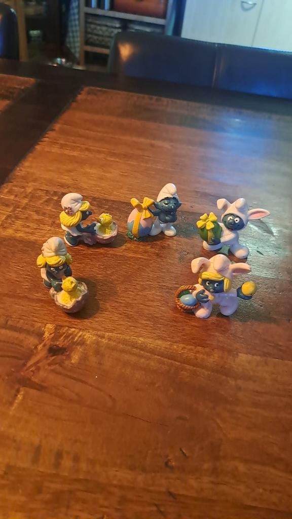 Schleich Smurfen Paasfiguren - Set van 4, Verzamelen, Smurfen, Zo goed als nieuw, Poppetje, Figuurtje of Knuffel, Verschillende Smurfen