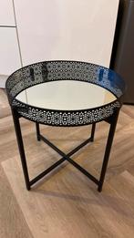 Tafeltje met uitneembaar dienblad, Ophalen of Verzenden, Zo goed als nieuw, Rechthoekig, Minder dan 55 cm