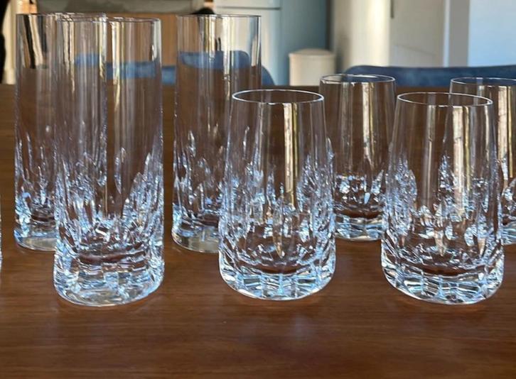 Kristallen longdrinks en sapglazen, Verzamelen, Glas en Borrelglaasjes, Zo goed als nieuw, Overige typen, Ophalen of Verzenden