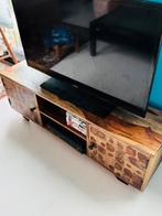 Massief Houten tv meubel, Huis en Inrichting, Kasten | Televisiemeubels, Zo goed als nieuw, Minder dan 100 cm, 25 tot 50 cm, Ophalen