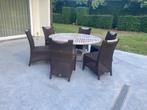GLOSTER tuinset, Ophalen, Gebruikt, 6 zitplaatsen, Wicker