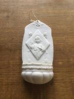 Wijwater bakje, schaaltje porselein biscuit., Antiek en Kunst, Ophalen of Verzenden