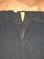 Calze del Mondo zwarte top blouse doorzichtig maat M, Ophalen of Verzenden, Zo goed als nieuw, Maat 38/40 (M), Zwart
