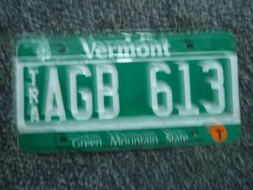 Kentekenplaat licenseplate Vermont 3 USA beschikbaar voor biedingen