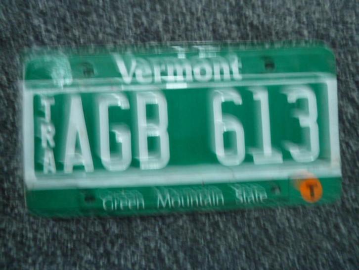 Kentekenplaat licenseplate Vermont 3 USA, Verzamelen, Automerken, Motoren en Formule 1, Gebruikt, Auto's, Verzenden