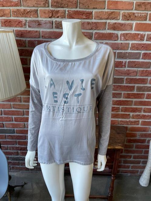 Mooie top van G-Maxx maat S/M, Kleding | Dames, Tops, Zo goed als nieuw, Maat 38/40 (M), Grijs, Korte mouw, Ophalen of Verzenden