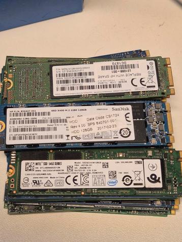 Diverse merken 120/128GB M.2 SSD 2280 beschikbaar voor biedingen