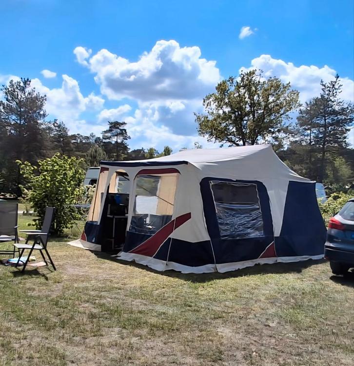 Jamet jametic 123 systeem, Caravans en Kamperen, Vouwwagens, Jamet, tot en met 5, Blauw, Aanwezig, Ophalen