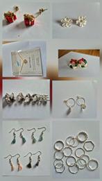 ringen maat 16 zilver kleurig kerst oorbellen ketting, Ophalen of Verzenden, Zo goed als nieuw, Zilver, Overige materialen