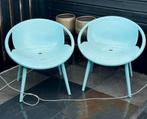 2 Tuin Stoelen - Lichtblauw, Antiek en Kunst, Ophalen of Verzenden