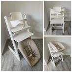 Stokke Tripp Trapp wit met babyset en newbornset evt. tray, Stoelverkleiner, Ophalen of Verzenden, Zo goed als nieuw, Stokke Tripp Trapp