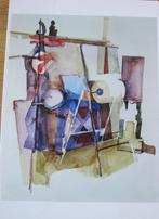 aquarel op nieuwe ansichtkaart van Wonnie Noppert - 2001, Verzenden, 1980 tot heden, Ongelopen, Overige thema's