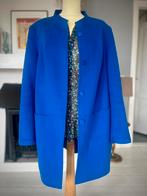 Luisa Cerano luxe kasjmier wol jas mantel 44 XL, Ophalen of Verzenden, Zo goed als nieuw, Maat 46/48 (XL) of groter, Blauw